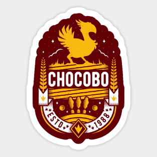 Chocobo Emblem Sticker